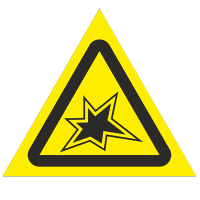 Знак - Осторожно. Газоопасные работы W36